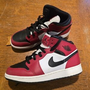 Jordan Kids Sneakers in Red, Black, and White